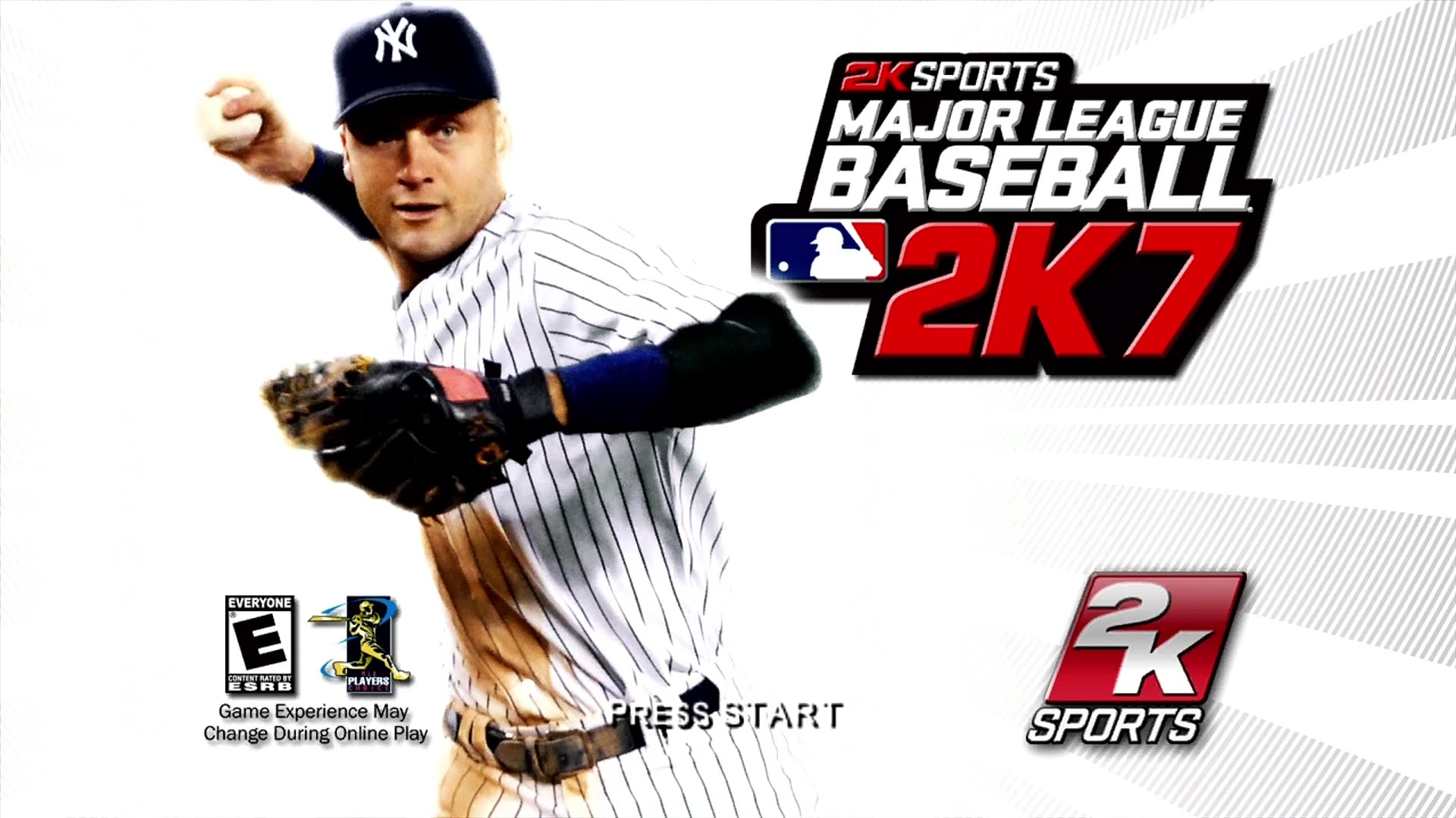 Major League Baseball 2K7 title screen for Xbox 360